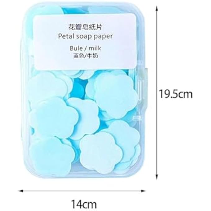 Tnyvm 4 BOXES PAPER SOAP, 4 RANDOM DIFFERENT SCENTED MINI PORTABLE DISPOSABLE PETAL HAND WASH SHEETS, DISSOLVABLE HAND BATH SOAP,SUITABLE FOR OUTDOOR,CAMPING AND HIKING,PERSONAL CARE(APPROX 400 SHEETS) - Image 2